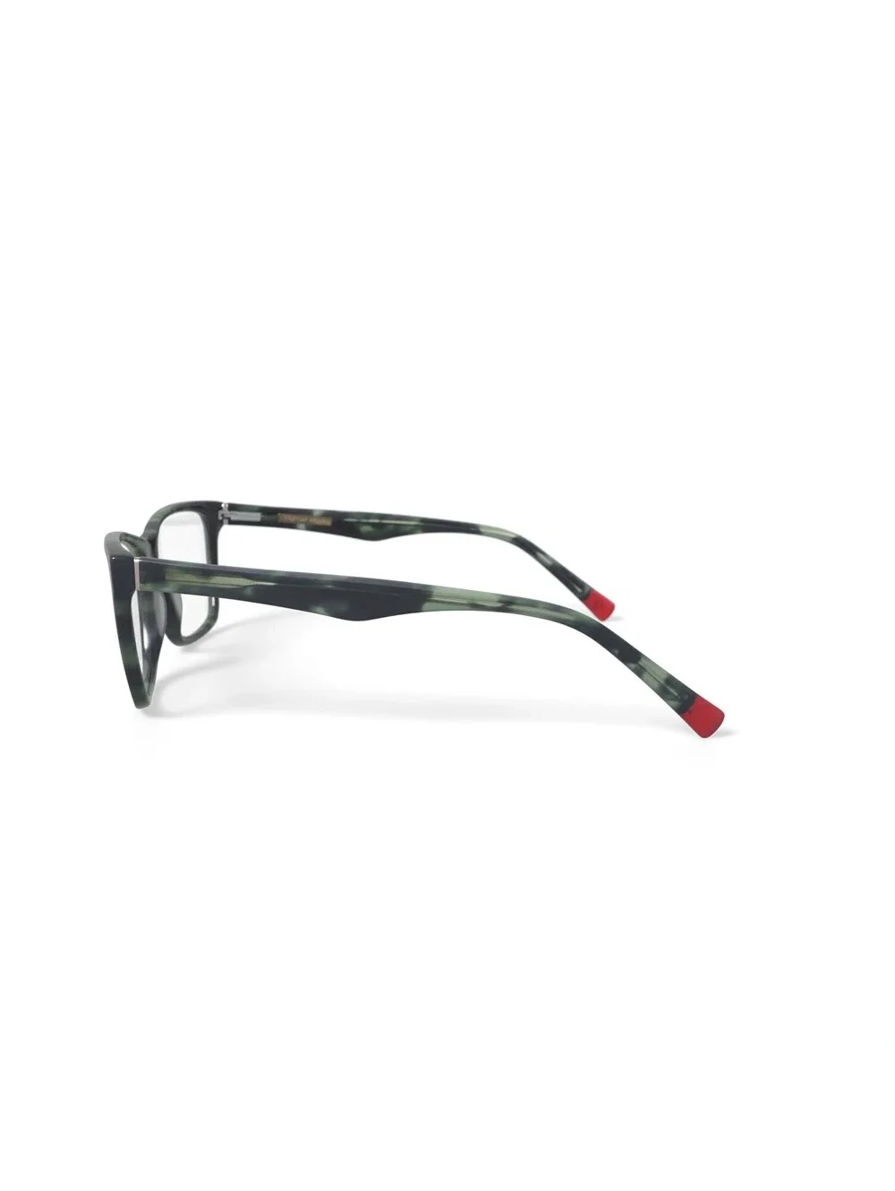 Christian Siriano Women's Jenna Square Prescription Eyeglasses, Green Tortoise